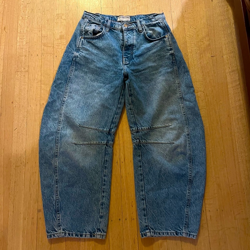 Free people barrel jeans size 24